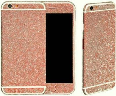 Sticker SHOT CASE Sticker IPHONE SE Paillettes ROSE SAUMON