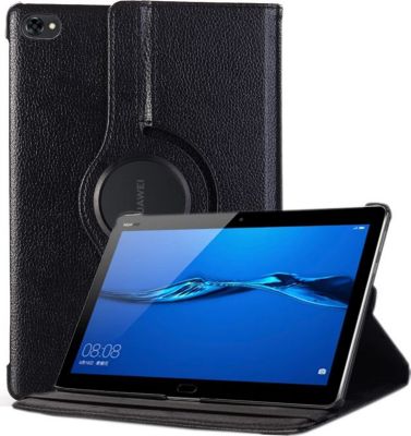 Housse XEPTIO Huawei Mediapad M5 Lite rotatif noir Housse XEPTIO Huawei Mediapad M5 Lite rotatif noir