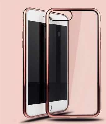 Coque SHOT CASE Coque Silicone IPHONE 8 PLUS Chrome ROSE