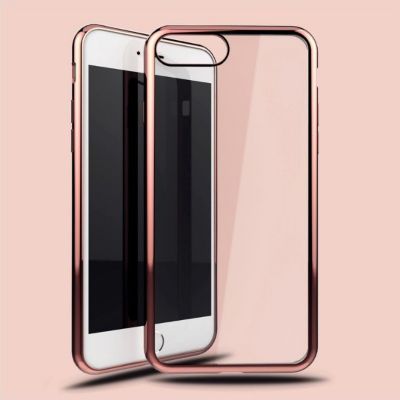 Coque SHOT CASE Coque Silicone IPHONE 8 PLUS Chrome ROSE Coque SHOT CASE Coque Silicone IPHONE 8 PLUS Chrome ROSE
