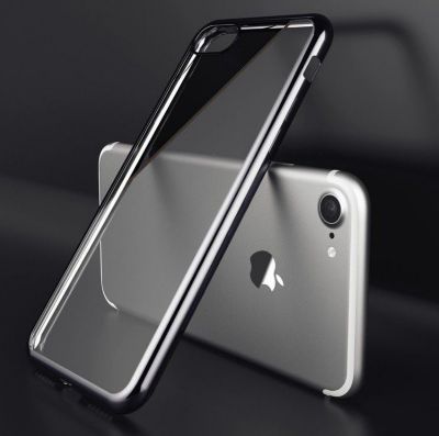 Coque SHOT CASE Coque IPHONE 7 Chrome (NOIR)