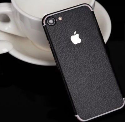 Sticker SHOT CASE Sticker IPHONE 7 Cuir NOIR