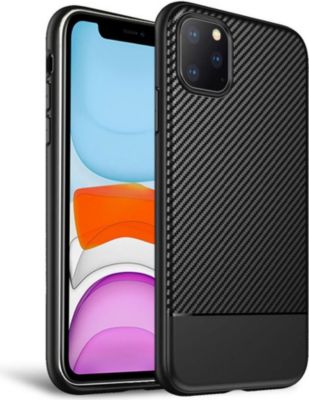 Coque XEPTIO Apple iPhone 11 coque brossée noire