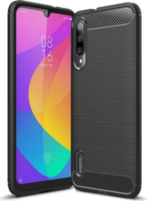 Coque XEPTIO Xiaomi Mi 9 LITE carbone noir Coque XEPTIO Xiaomi Mi 9 LITE carbone noir