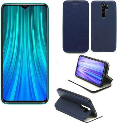 Housse XEPTIO Xiaomi Redmi Note 8 PRO Etui bleu Slim