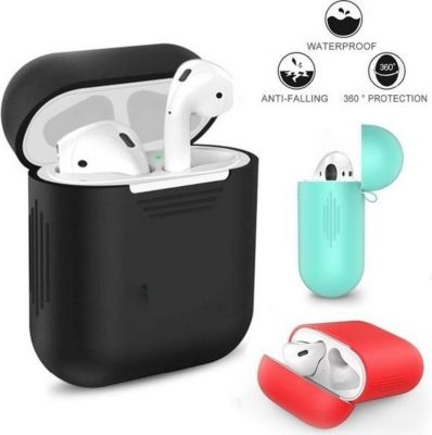 Coque SHOT CASE Coque Silicone AirPods Boitier (NOIR)