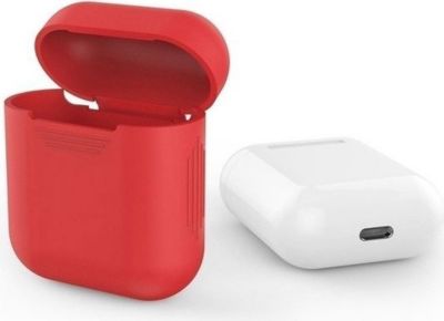 Coque SHOT CASE Coque Silicone AirPods Boitier (ROUGE)