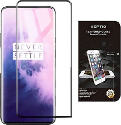 Protège écran XEPTIO One Plus 7T PRO vitre noir Protège écran XEPTIO One Plus 7T PRO vitre noir
