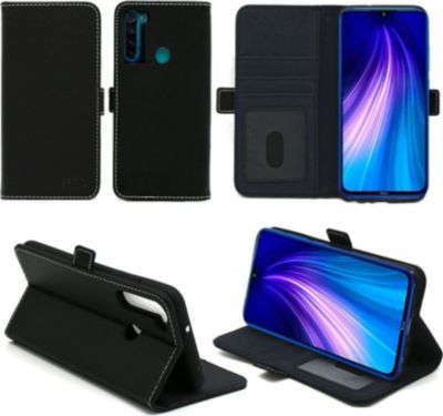 Housse XEPTIO Redmi Note 8T portefeuille noir Housse XEPTIO Redmi Note 8T portefeuille noir