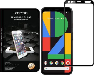 Protège écran XEPTIO Google Pixel 4 XL vitre noir