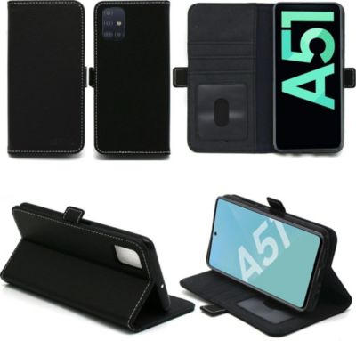 Housse XEPTIO Samsung Galaxy A51 portefeuille noir Housse XEPTIO Samsung Galaxy A51 portefeuille noir