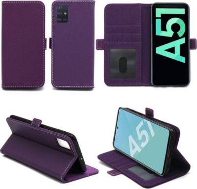 Housse XEPTIO Samsung Galaxy A51 portefeuille violet