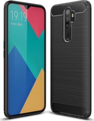 Coque XEPTIO Oppo A5 2020 carbone noir