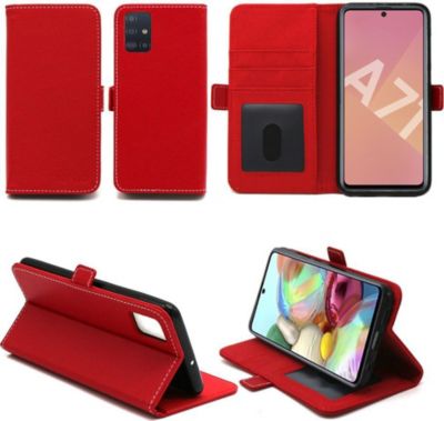 Housse XEPTIO Samsung Galaxy A71 portefeuille rouge