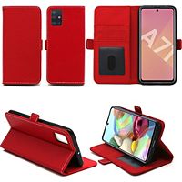 Housse XEPTIO Samsung Galaxy A71 portefeuille rouge