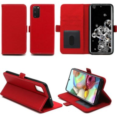 Housse XEPTIO Samsung Galaxy S20 portefeuille rouge