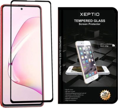 Protège écran XEPTIO Galaxy Note 10 LITE vitre noir Protège écran XEPTIO Galaxy Note 10 LITE vitre noir