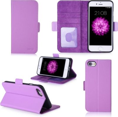 Housse XEPTIO Apple iPhone SE 2020 portefeuille violet Housse XEPTIO Apple iPhone SE 2020 portefeuille violet