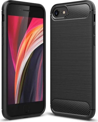 Coque XEPTIO Apple iPhone SE 2020 carbone noir