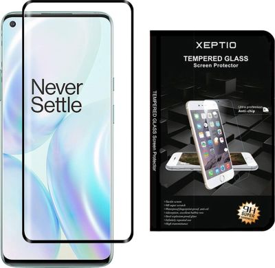 Protège écran XEPTIO OnePlus 8 vitre noir Protège écran XEPTIO OnePlus 8 vitre noir