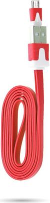 SHOT CASE Noodle Micro USB 1m Smartphone (ROUGE)