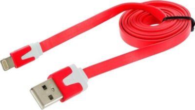 SHOT CASE Cable Noodle IPHONE Chargeur 1m ROUGE