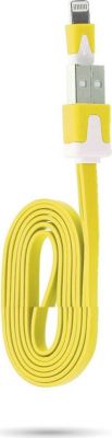 SHOT CASE Cable Noodle IPHONE Chargeur 1m JAUNE