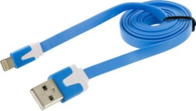 SHOT CASE Cable Noodle IPHONE Chargeur 1m BLEU