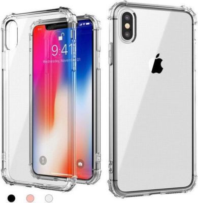 Pack SHOT CASE IPHONE Xs Coque TRANS Anti-Chocs + Film