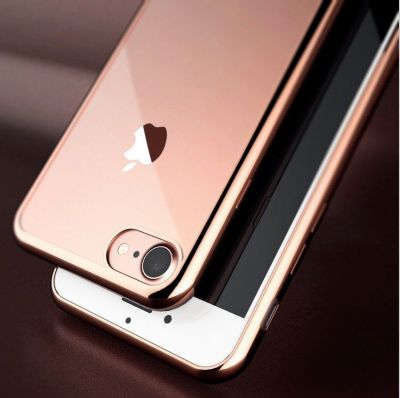 Pack SHOT CASE IPHONE 7 Coque Chrome ROSE + Film