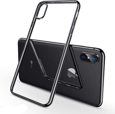Pack SHOT CASE IPHONE Xr Coque Chrome NOIR + Film