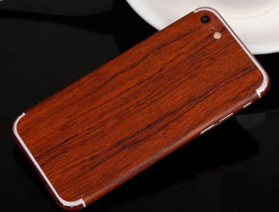 Sticker SHOT CASE Sticker IPHONE SE 2020 Effet Bois ACAJOU