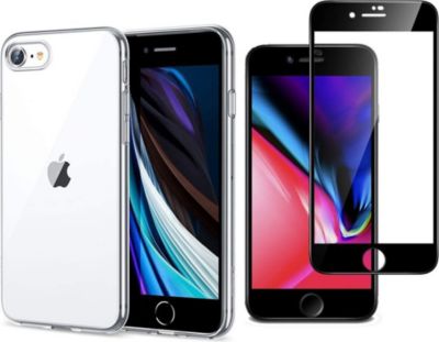 Protège écran XEPTIO Apple iPhone SE 2020 tpu et full noir