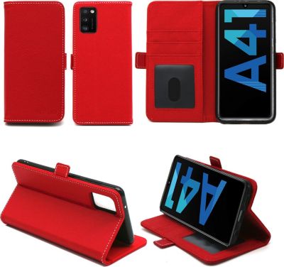 Housse XEPTIO Samsung Galaxy A41 portefeuille rouge
