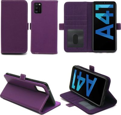 Housse XEPTIO Samsung Galaxy A41 portefeuille violet Housse XEPTIO Samsung Galaxy A41 portefeuille violet
