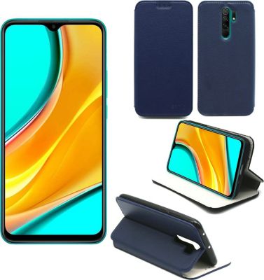 Housse XEPTIO Xiaomi Redmi 9 Etui bleu