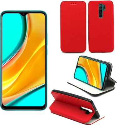 Housse XEPTIO Xiaomi Redmi 9 Etui rouge Housse XEPTIO Xiaomi Redmi 9 Etui rouge