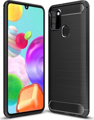 Coque XEPTIO Samsung Galaxy A21s carbone noir