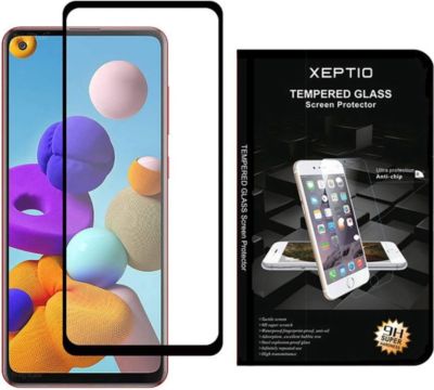 Protège écran XEPTIO Samsung Galaxy A21s vitre noir Protège écran XEPTIO Samsung Galaxy A21s vitre noir