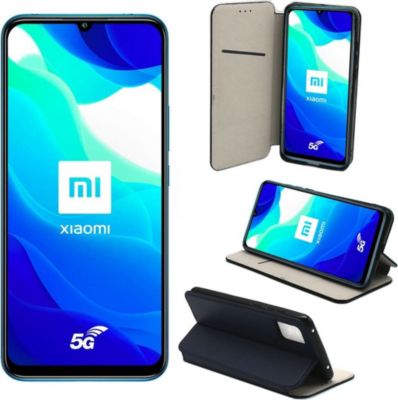 Housse XEPTIO Xiaomi Mi 10 Lite portefeuille bleu Housse XEPTIO Xiaomi Mi 10 Lite portefeuille bleu