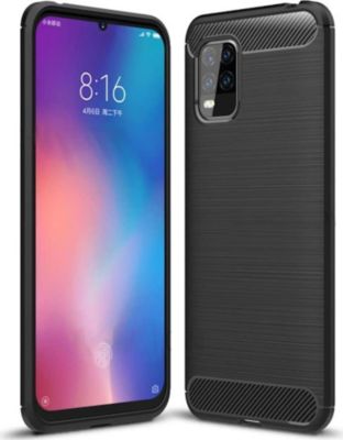Coque XEPTIO Xiaomi Mi 10 Lite 5G carbone noir Coque XEPTIO Xiaomi Mi 10 Lite 5G carbone noir