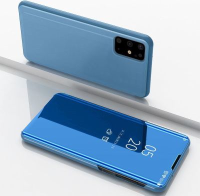 Coque SHOT CASE Coque Clapet Miroir SAMSUNG S20+ BLEU