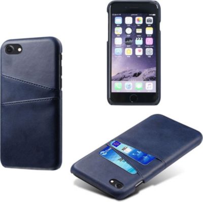 Coque SHOT CASE Coque Porte-cartes IPHONE 7 Cuir BLEU