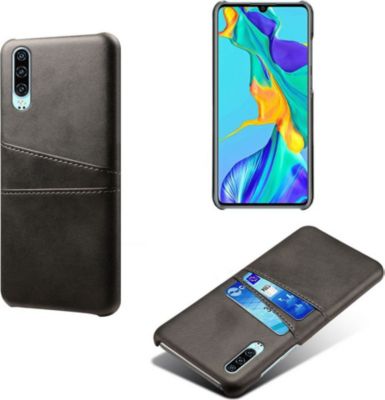 Coque SHOT CASE Coque Porte-cartes HUAWEI P30 cuir NOIR