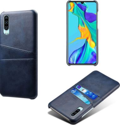 Coque SHOT CASE Coque Porte-cartes HUAWEI P30 cuir BLEU