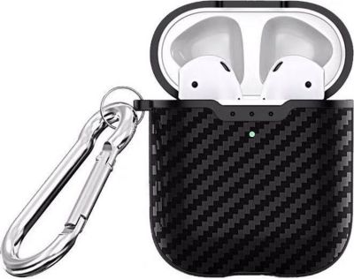 Coque SHOT CASE Coque Effet Carbone AirPods 2 NOIR