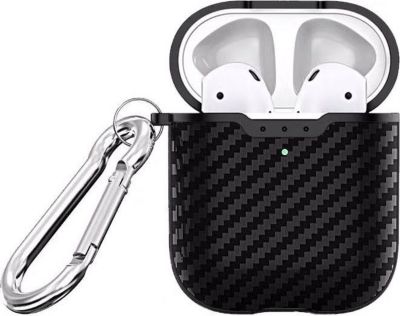 Coque SHOT CASE Coque Effet Carbone AirPods 2 NOIR Coque SHOT CASE Coque Effet Carbone AirPods 2 NOIR