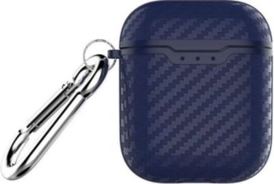 Coque SHOT CASE Coque Effet Carbone AirPods 2 BLEU Coque SHOT CASE Coque Effet Carbone AirPods 2 BLEU
