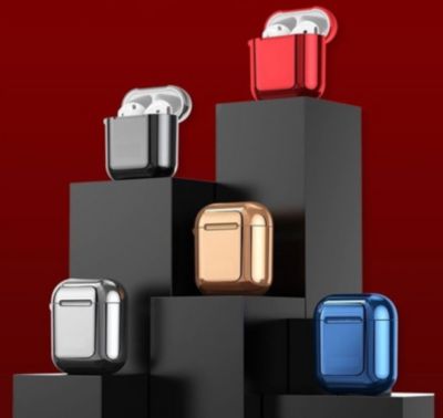 Coque SHOT CASE Coque Effet Metal AirPods3 Design ARGENT