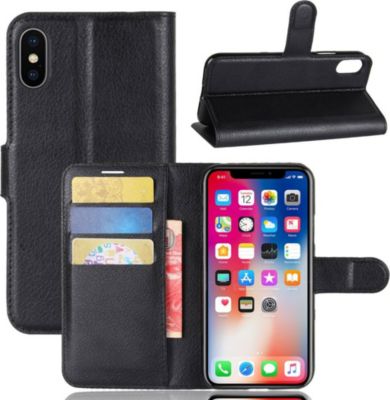 Coque SHOT CASE Coque Portefeuille IPHONE Xs Rabat NOIR Coque SHOT CASE Coque Portefeuille IPHONE Xs Rabat NOIR